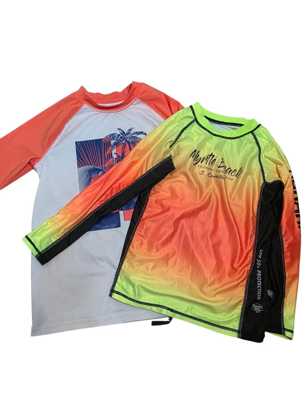 Boys Swim Trunks And Swim Shirts Set Of 2 Large